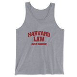 Harvard Law, Just Kidding Men/Unisex Tank in Athletic Heather color