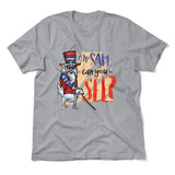 Oh Sam Can You See Men/Unisex T-Shirt in Athletic Heather color