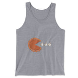 Pie Eating Cream Men/Unisex Tank in Athletic Heather color