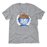 Send Noods Men/Unisex T-Shirt in Athletic Heather color