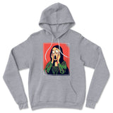 Scream Painting Monalisa Hoodie in Athletic Heather color