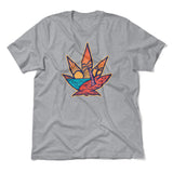 Cannabis Leaf Beach Men/Unisex T-Shirt in Athletic Heather color