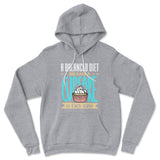 Cupcake - A Balanced Diet Hoodie in Athletic Heather color
