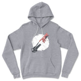 Creation Of Adam - Motorcycle Hoodie in Athletic Heather color