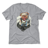 Lifeline Pug Apex Gamer Men/Unisex T-Shirt in Athletic Heather color