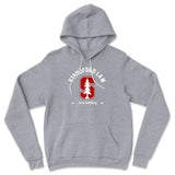 Stanford Law, Just Kidding Hoodie in Athletic Heather color