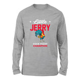 Little Jerry Men/Unisex Drop Shoulder Sweatshirt in Athletic Heather color