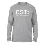 CSI - Can't Stand Idiots Men/Unisex Drop Shoulder Sweatshirt in Athletic Heather color
