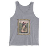 Monalisa Helmet Men/Unisex Tank in Athletic Heather color
