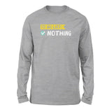 To Do List, Nothing Men/Unisex Drop Shoulder Sweatshirt in Athletic Heather color