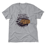 Krugers Barbershop Men/Unisex T-Shirt in Athletic Heather color
