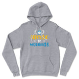 Allergic To Mornings Hoodie in Athletic Heather color