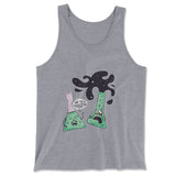 I Think You're Overreacting Men/Unisex Tank in Athletic Heather color
