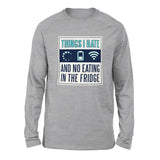 Things I Hate Men/Unisex Drop Shoulder Sweatshirt in Athletic Heather color