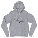 Creation Of Adam - Smoking Hoodie in Athletic Heather color