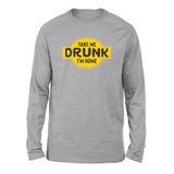 Take Me Drunk, I'm Home Men/Unisex Drop Shoulder Sweatshirt in Athletic Heather color