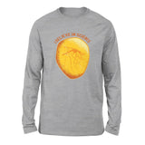 I Believe In Science Men/Unisex Drop Shoulder Sweatshirt in Athletic Heather color