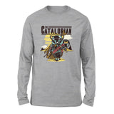 The Catalorian Men/Unisex Drop Shoulder Sweatshirt in Athletic Heather color