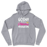 Gosh!! Being A Pricess Is Exhausting Hoodie in Athletic Heather color