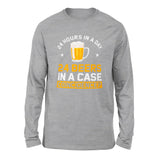 24 Hours In A Day, 24 Beers In A Case. Coincidence Men/Unisex Drop Shoulder Sweatshirt in Athletic Heather color