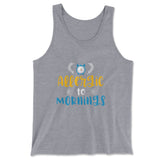 Allergic To Mornings Men/Unisex Tank in Athletic Heather color