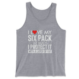 I Love My Six Pack So Much, I Protect It With A Layer Of Fat Men/Unisex Tank in Athletic Heather color