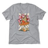 Planet Oil Squeezer Men/Unisex T-Shirt in Athletic Heather color