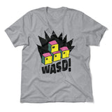WASD Keyboard For Gamers Men/Unisex T-Shirt in Athletic Heather color