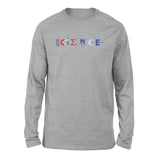 Science Lettering Men/Unisex Drop Shoulder Sweatshirt in Athletic Heather color