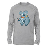 Koala Potter Men/Unisex Drop Shoulder Sweatshirt in Athletic Heather color