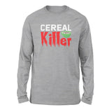 Cereal Killer Men/Unisex Drop Shoulder Sweatshirt in Athletic Heather color