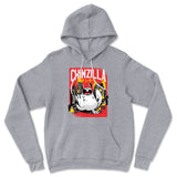 Chinzilla Monster Hoodie in Athletic Heather color