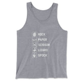 Rock Paper Scissor Lizard Spock Men/Unisex Tank