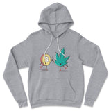 420 Bitcoin Hoodie in Athletic Heather color