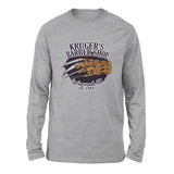Krugers Barbershop Men/Unisex Drop Shoulder Sweatshirt in Athletic Heather color