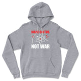 Make Coitus, Not War Hoodie in Athletic Heather color