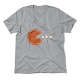 Pie Eating Cream Men/Unisex T-Shirt in Athletic Heather color