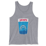 Jaws Teeth Men/Unisex Tank in Athletic Heather color
