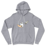 Creation Of Adam - Toilet Paper Hoodie in Athletic Heather color