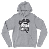 Straight Outta Skydiving Hoodie in Athletic Heather color