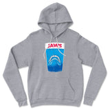 Jaws Teeth Hoodie in Athletic Heather color