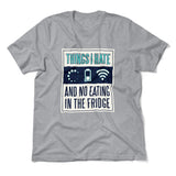 Things I Hate Men/Unisex T-Shirt in Athletic Heather color