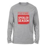 Spoiler Alert Men/Unisex Drop Shoulder Sweatshirt in Athletic Heather color