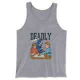 Deadly Games Men/Unisex Tank in Athletic Heather color