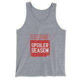 Spoiler Alert Men/Unisex Tank in Athletic Heather color