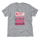 Swipe Right For Wine Mode Men/Unisex T-Shirt in Athletic Heather color