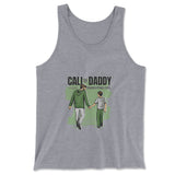 Call Of Daddy Men/Unisex Tank in Athletic Heather color