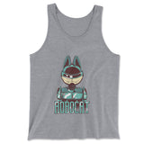 Robocat Men/Unisex Tank in Athletic Heather color