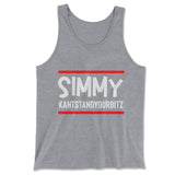 Simmy Kantstandyourbitz Men/Unisex Tank in Athletic Heather color