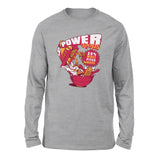 Power Loops Men/Unisex Drop Shoulder Sweatshirt in Athletic Heather color